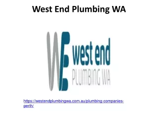 Best Plumbing Companies Perth