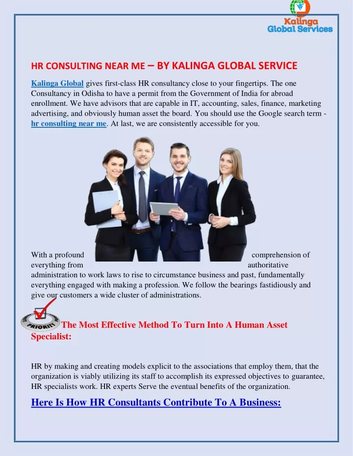 hr consulting near me by kalinga global service