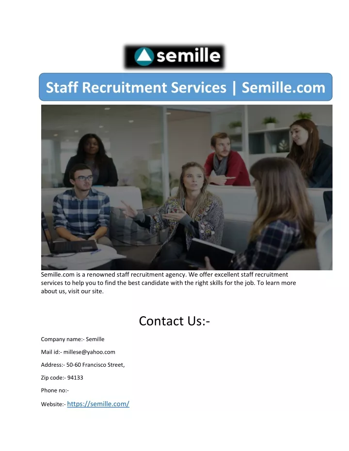 staff recruitment services semille com