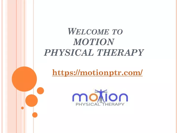welcome to motion physical therapy