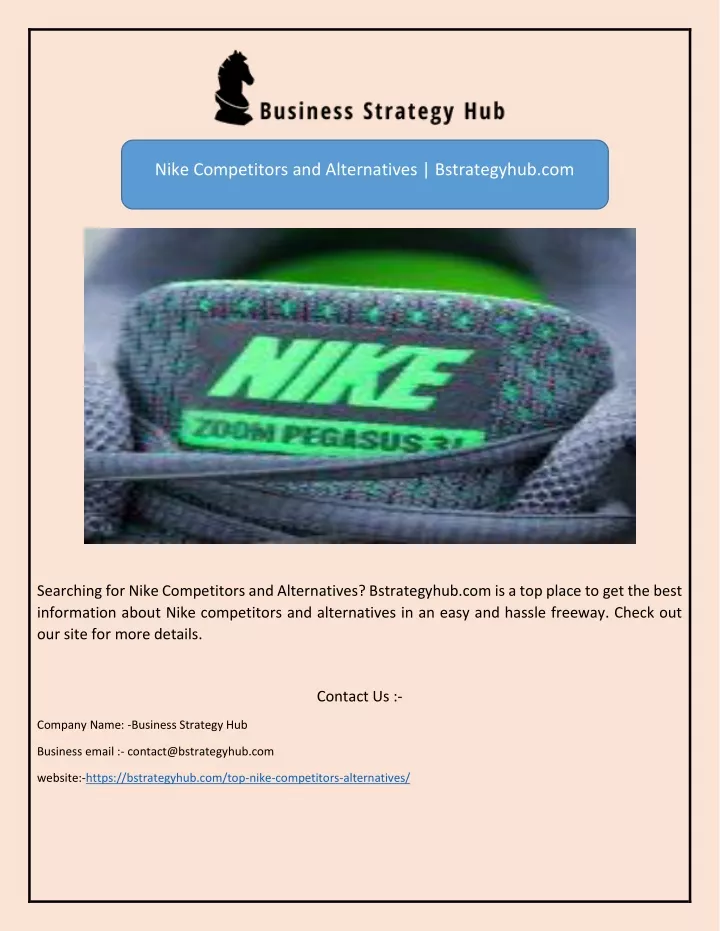 nike competitors and alternatives bstrategyhub com