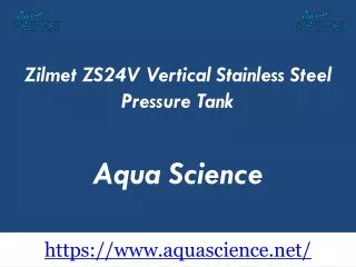 Zilmet ZS24V Vertical Stainless Steel Pressure Tank