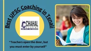 Best UPSC Coaching in Tenali