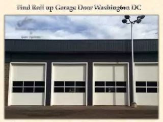 Find Roll up Garage Door Washington DC