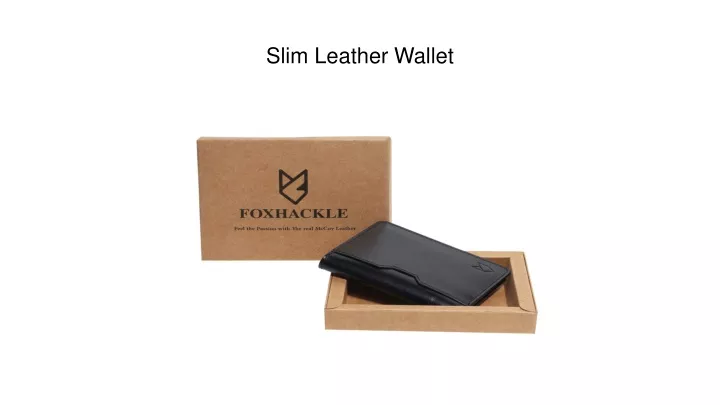 slim leather wallet