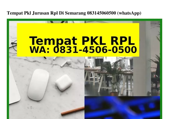 tempat pkl jurusan rpl di semarang 083145060500