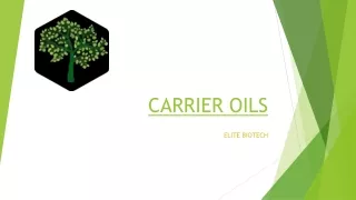 carrier oils