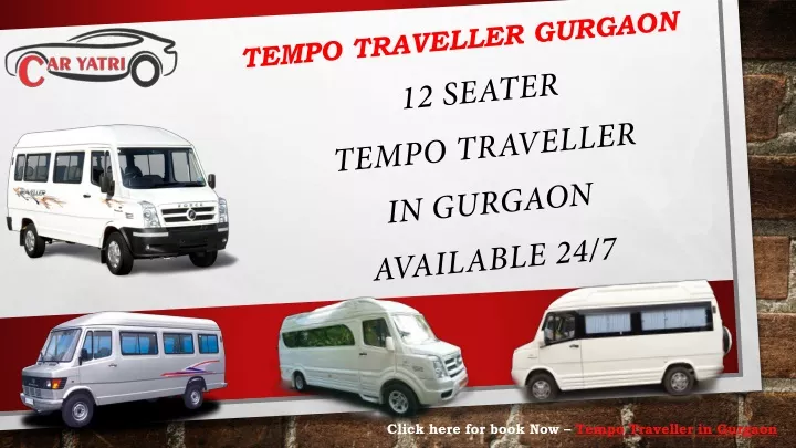 click here for book now tempo traveller in gurgaon