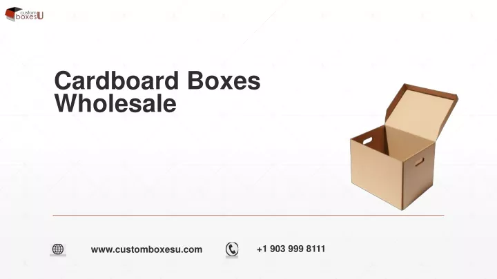 cardboard boxes wholesale