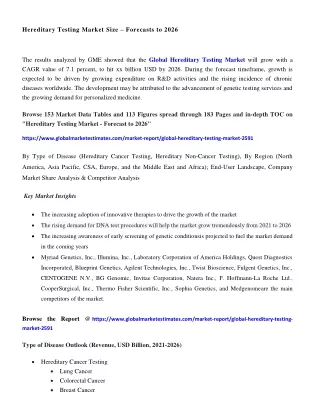 hereditary testing market size forecasts to 2026