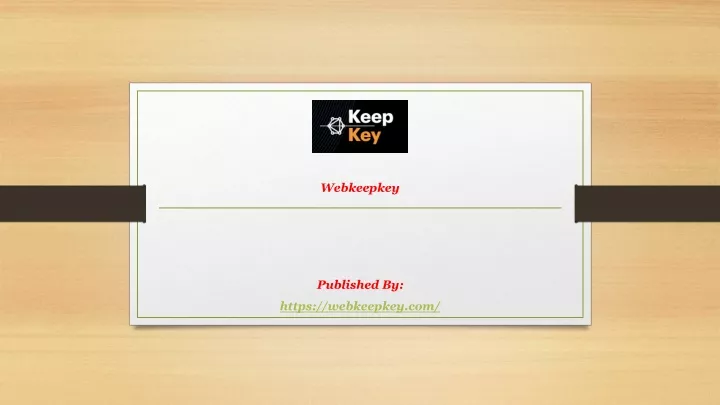 webkeepkey published by https webkeepkey com