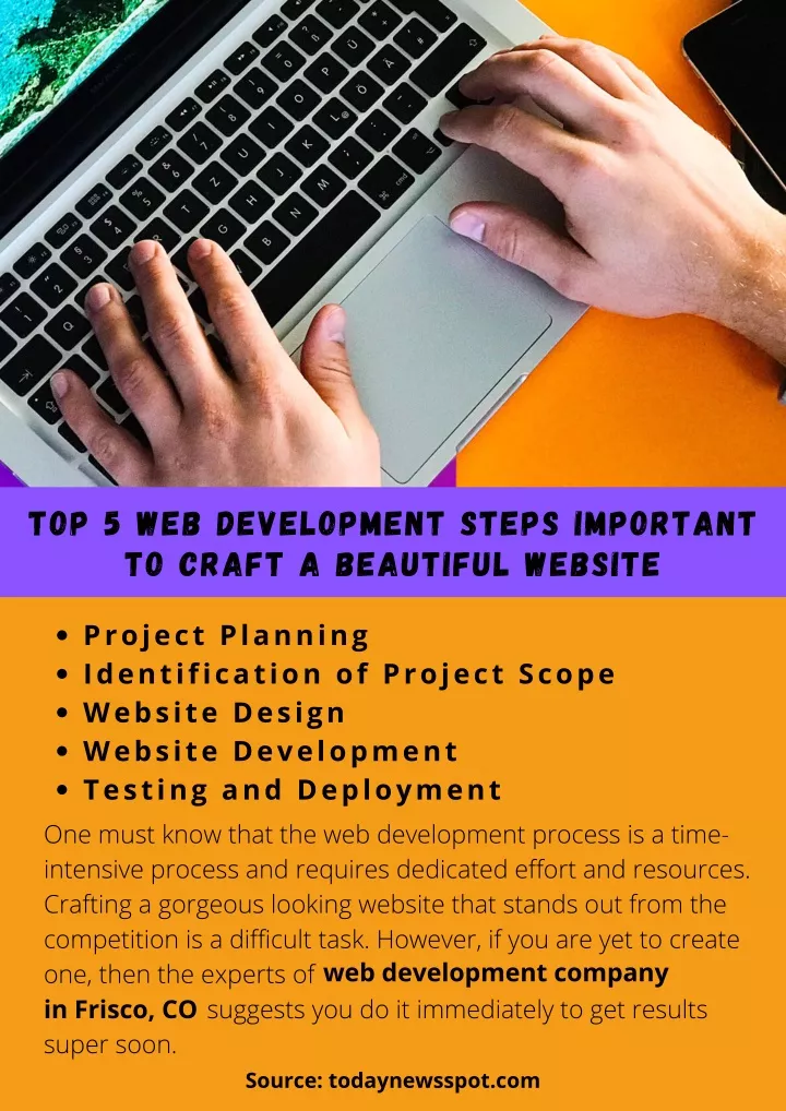 top 5 web development steps important to craft