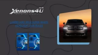 lumro hir2 9012 super white headlight 55w bulbs