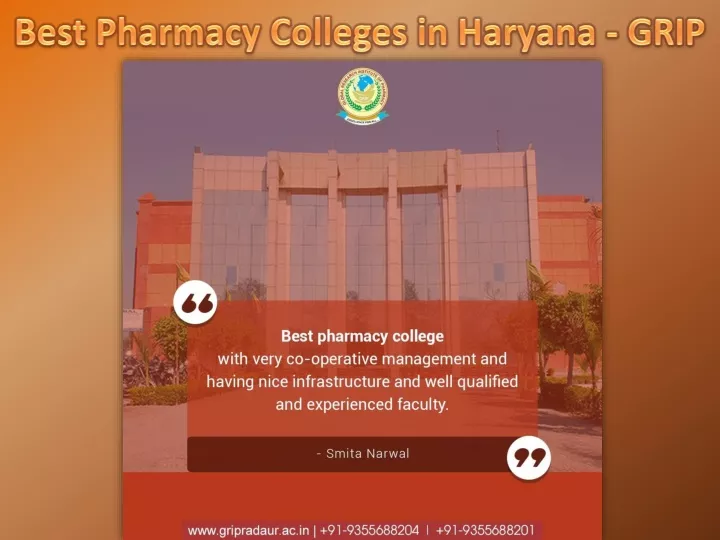 best pharmacy colleges in haryana grip
