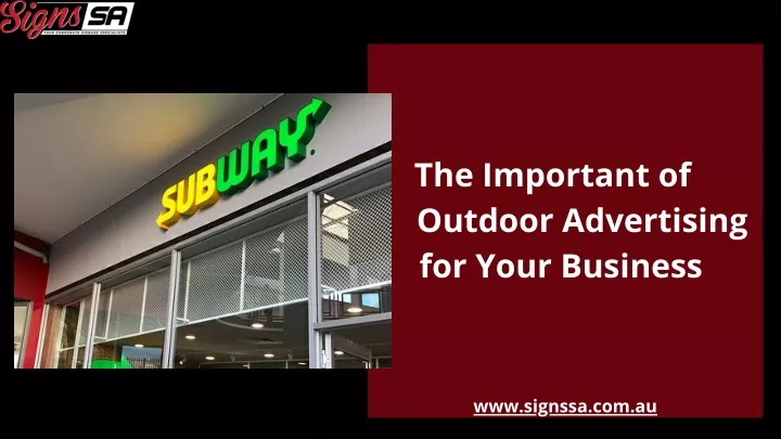 the important of outdoor advertising for your