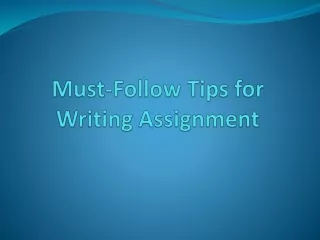 Best Way To Write Effective Assignment