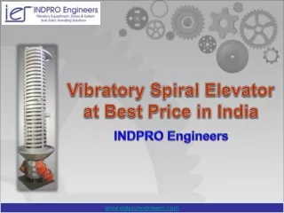 vibratory spiral elevator at best price in india