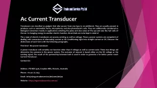 ac current transducer