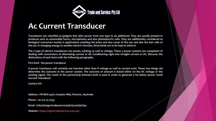 ac current transducer