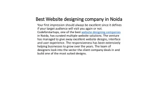 best website designing company in noida