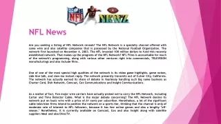 nfl news