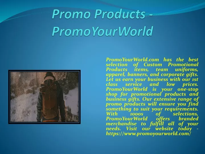 promo products promoyourworld