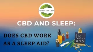 cbd and sleep