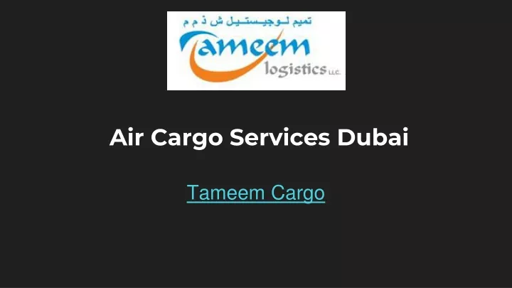 air cargo services dubai