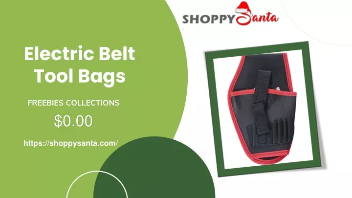 electric belt tool bags