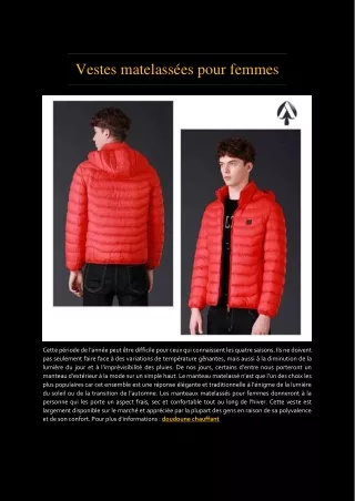 Doudoune Chauffante Homme
