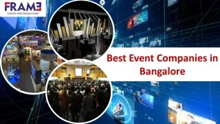 Best Event Companies in Bangalore