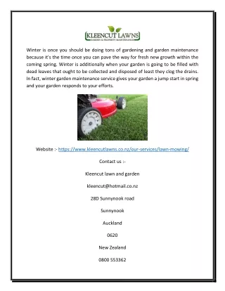 Best North Shore Lawn Mowing Services | Kleencut Lawns