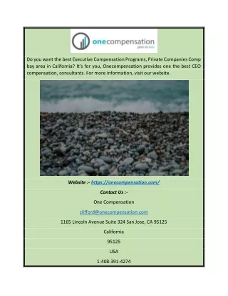 do you want the best executive compensation