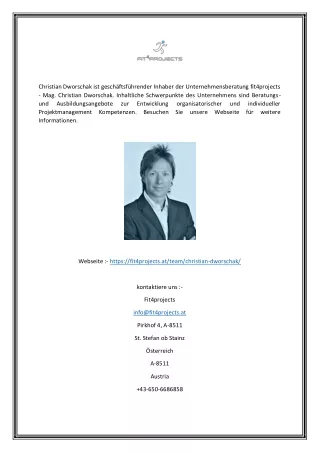 christian dworschak ist gesch ftsf hrender