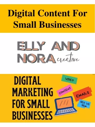 Digital Content For Small Businesses