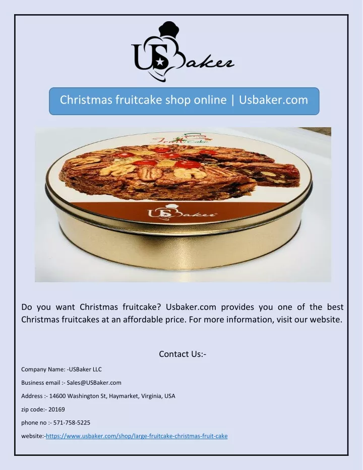 christmas fruitcake shop online usbaker com