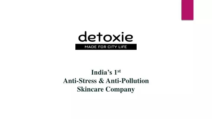 india s 1 st anti stress anti pollution skincare