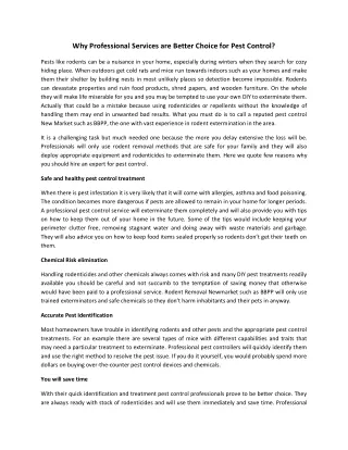 why professional services are better choice