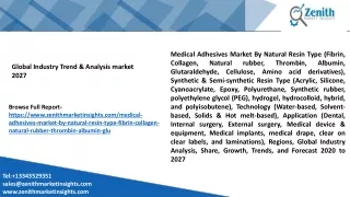 Medical Adhesives Market By Natural Resin Type (Fibrin, Collagen, Natural rubber, Thrombin, Albumin, Glutaraldehyde, Cel