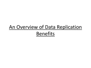 Data Replication Solutions