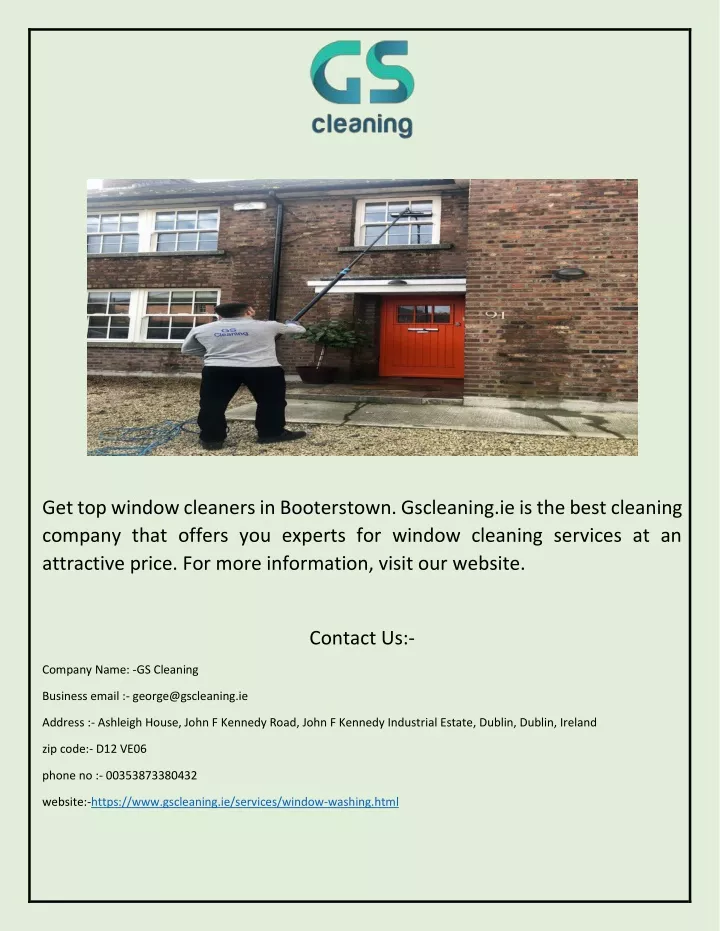 get top window cleaners in booterstown gscleaning