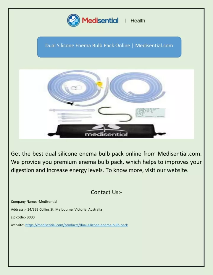 dual silicone enema bulb pack online medisential