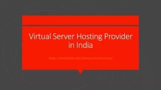 virtual server hosting provider in india