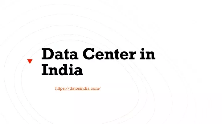 data center in india