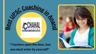 Best UPSC Coaching in Anand