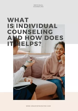 What is Individual Counseling and How Does it Helps?