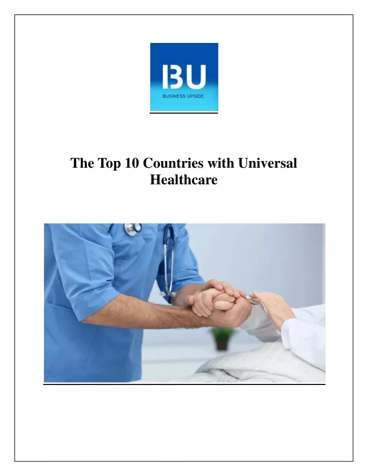 the top 10 countries with universal healthcare