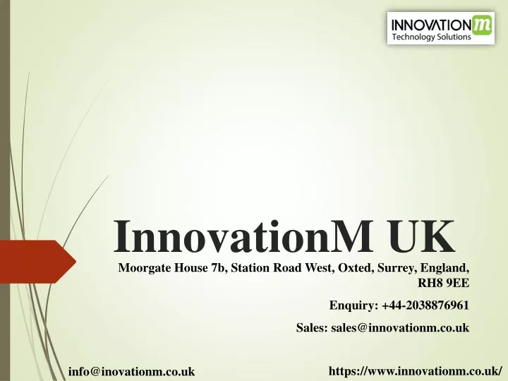 innovationm uk moorgate house 7b station road