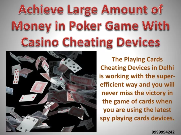 achieve large amount of money in poker game with
