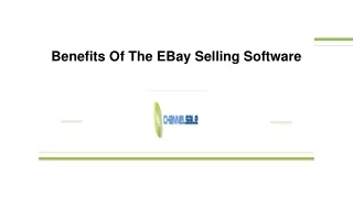 benefits of the ebay selling software